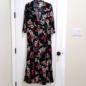 Maxi floral shirt dress torrid brand